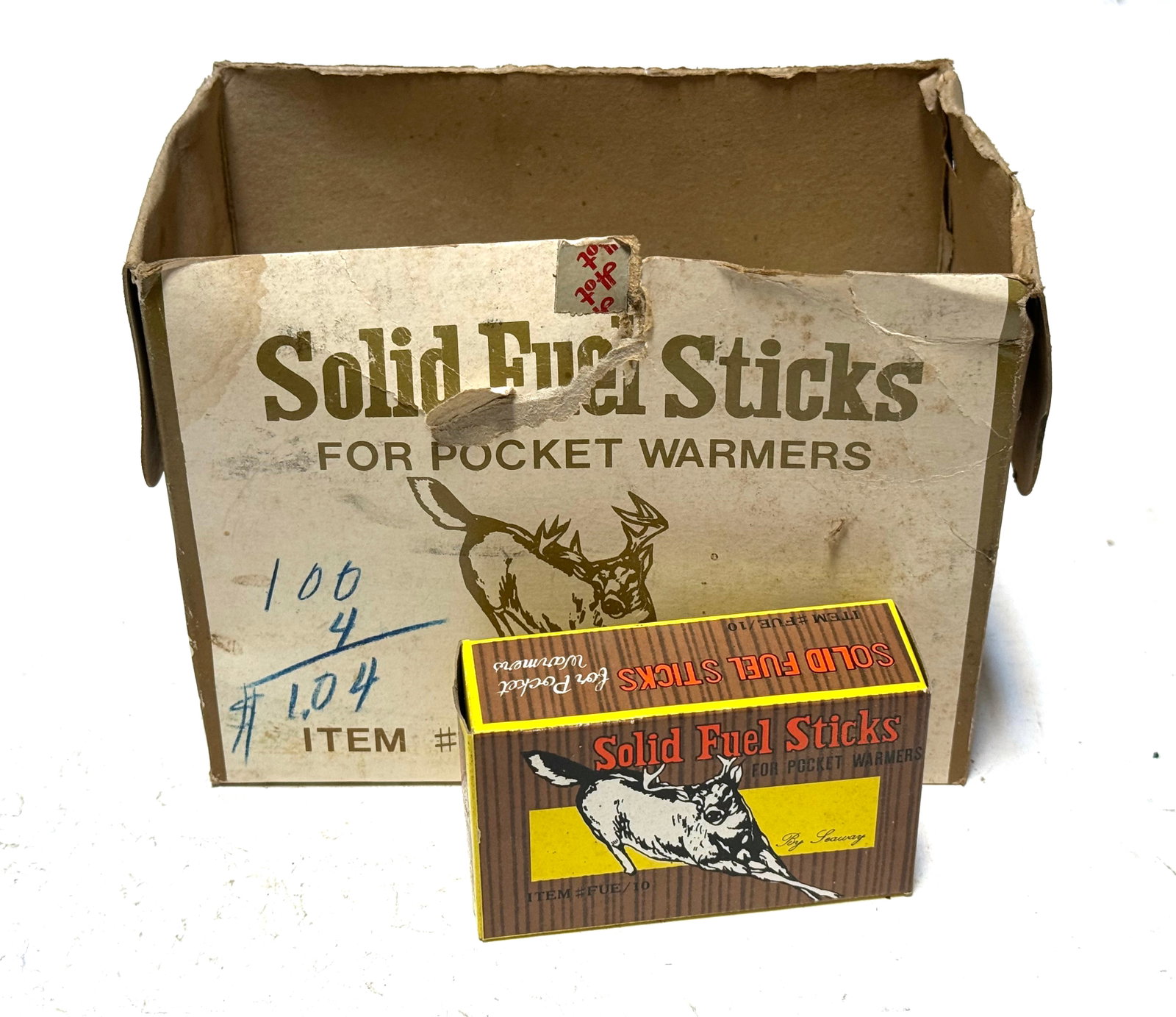 Lot of (7) Boxes of NOS Solid Fuel Sticks for Pocket Warmers: .