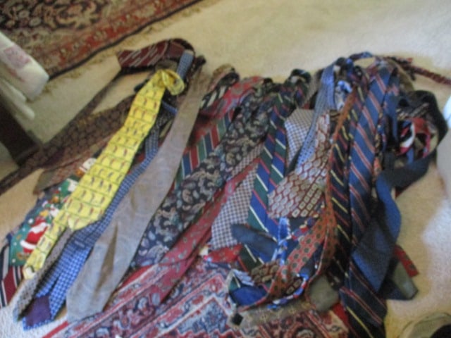 Large Grouping of Designer Name Men's Ties-Most Silk: .