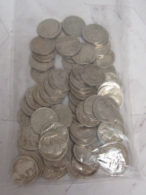 Lot of (64) Buffalo Nickels- NICE Readable dates- Mostly 1930's (1 of 3)