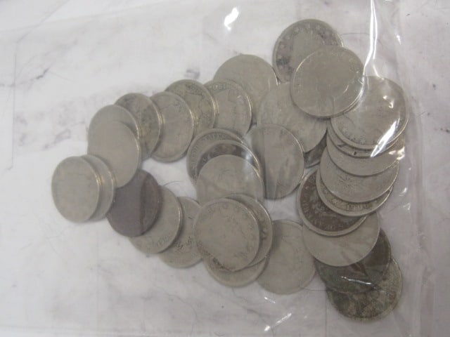 (34) Liberty V Nickels: 1880's-1911- Worn or damaged