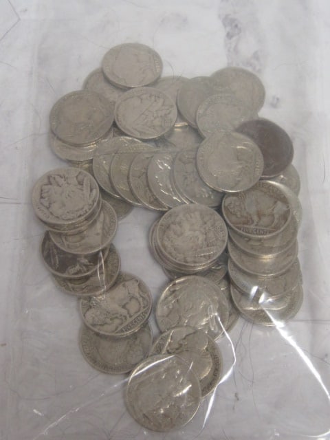 (50) Buffalo Nickels- Nice Readable Dates (1 of 3)