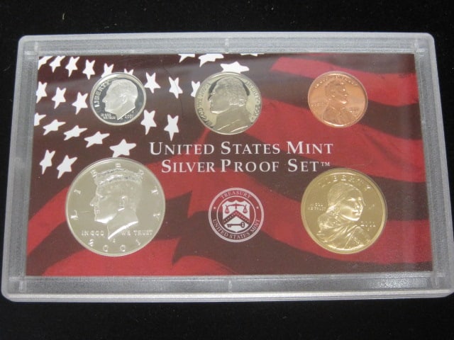 2001 US Silver Proof Coin Set- No Box (1 of 2)