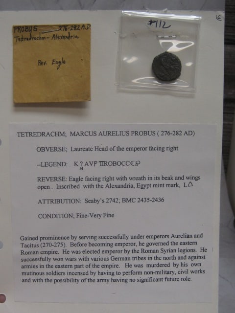 Ancient Roman Coin Tetredrachum, Marcus Aurelius Probus 276-282 AD (1 of 4)