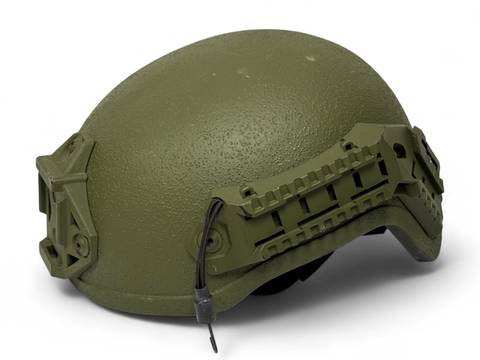 ATS Ballistics Green Helmet - Level: NIJ, Protection: IIIA, Size: Small: Lightly used, good condition with full padding and chinstrap.