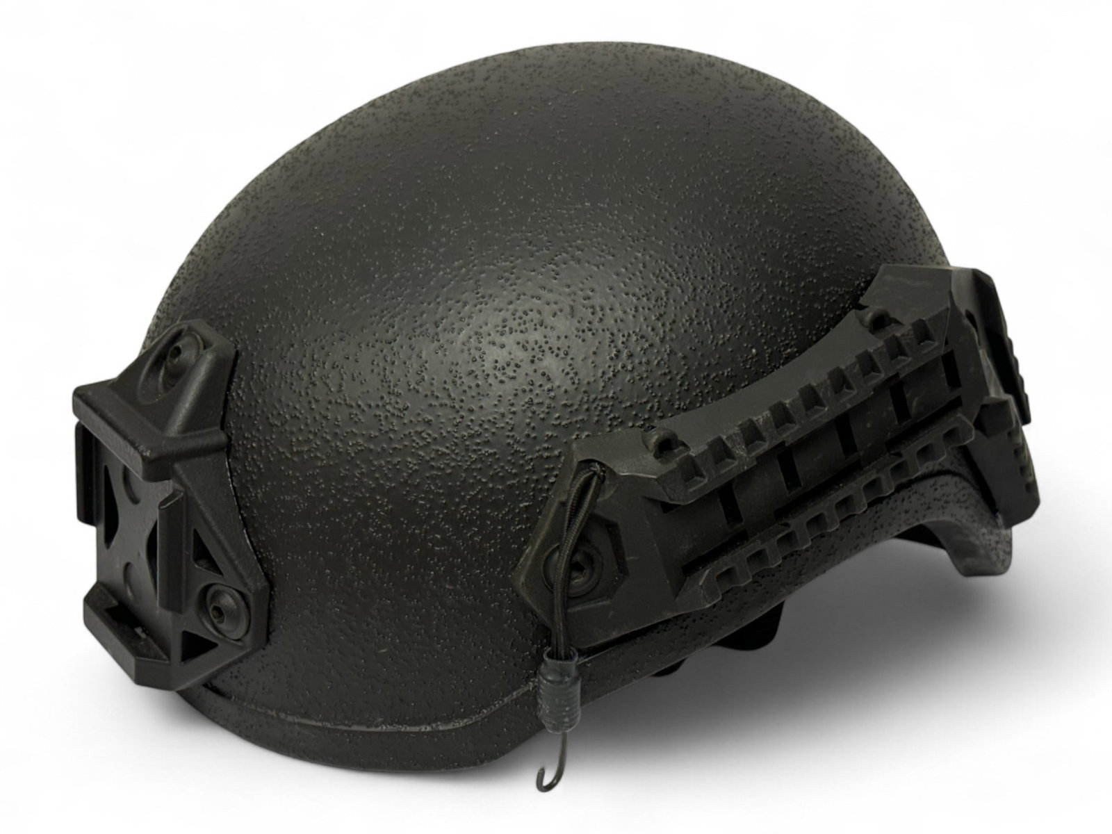 ATS Ballistics Black Helmet - Level: NIJ, Protection: IIIA, Size: Small: Lightly used, good condition with full padding and chinstrap.