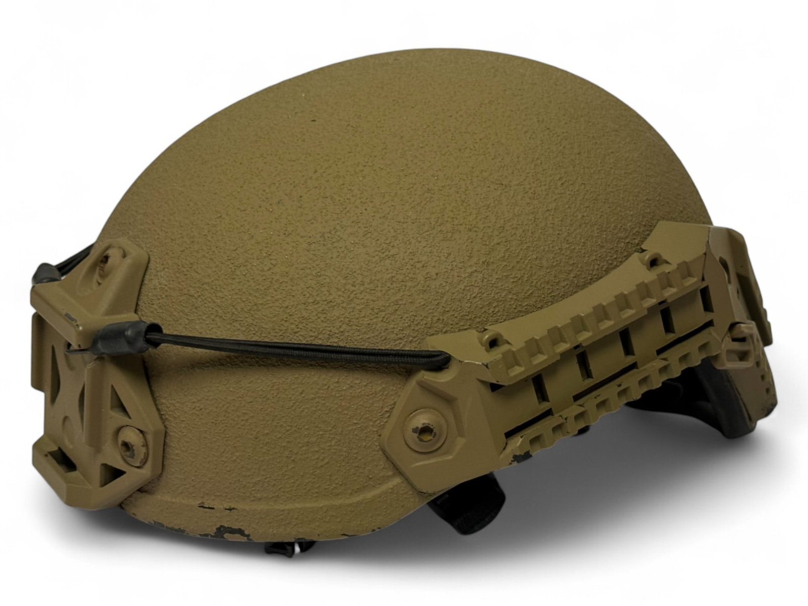ATS Ballistics FDE Helmet - Level: NIJ, Protection: IIIA, Size: Small: Lightly used, good condition with full padding and chinstrap.