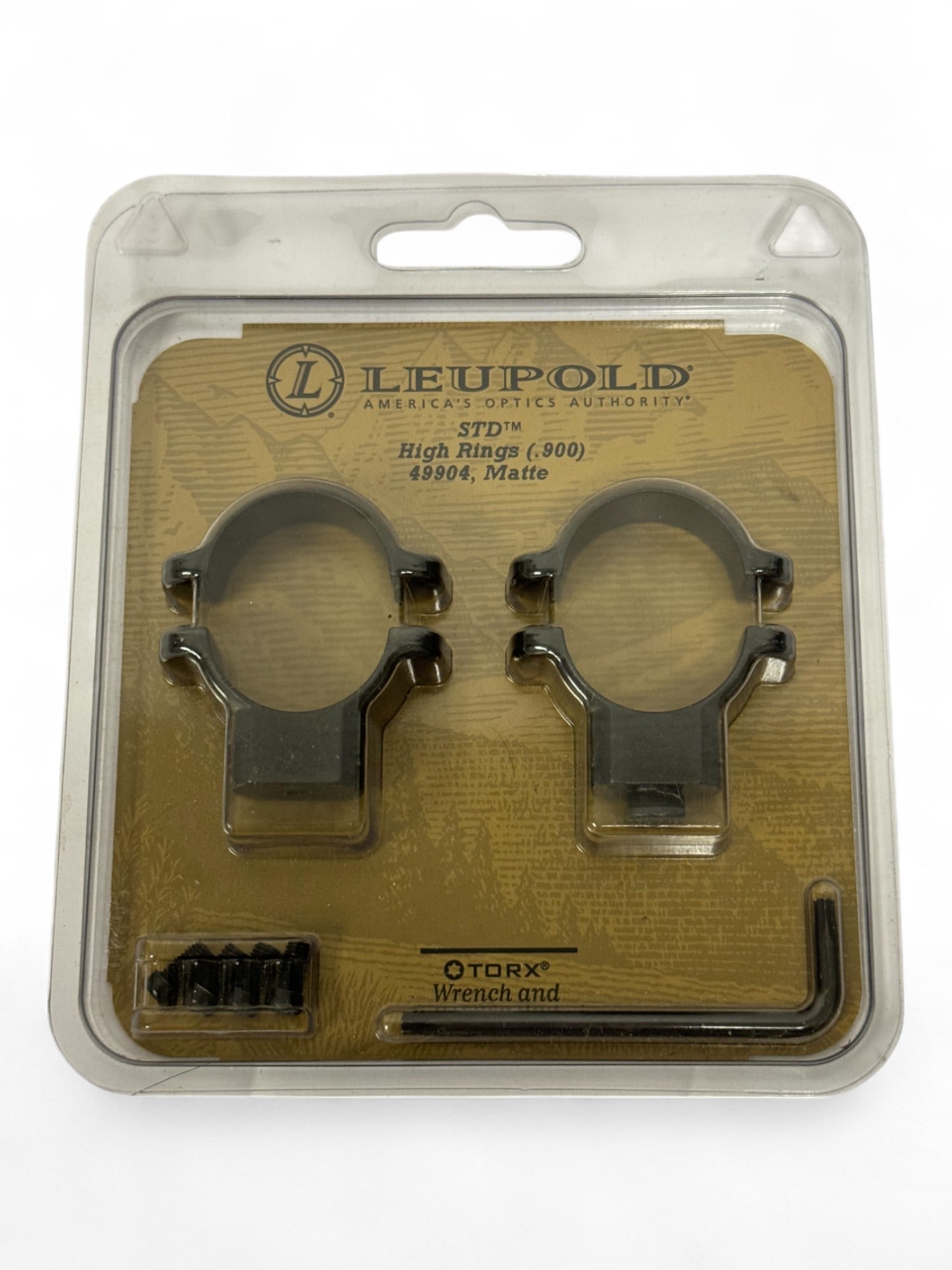 NIB Leupold 1” STD High Scope Rings (.900) #49904, Matte Black (1 of 2)