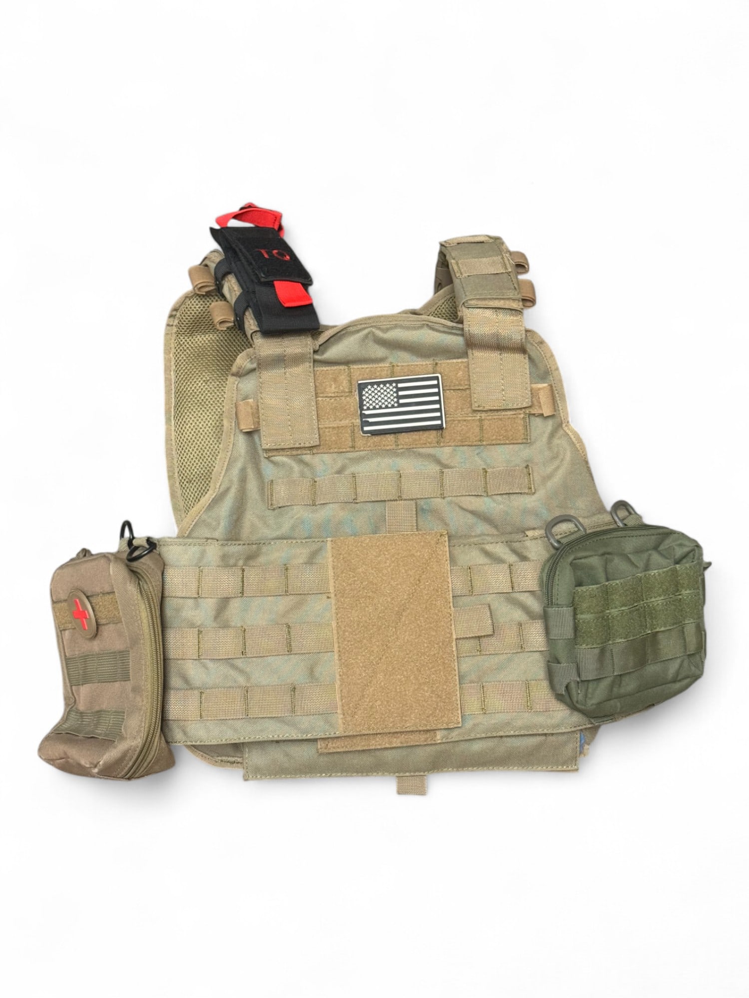 New Plate Carrier Vest w/ Front & Back Soft Ballistic Panels: Size: Small/Medium. New without tags. Comes with (2) VISM Soft Armor Ballistic Panels for IIIA Pistol Protection