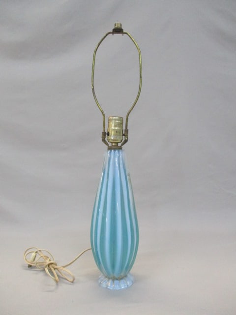 Vintage Murano ? Art Glass Table Lamp  22" (1 of 4)