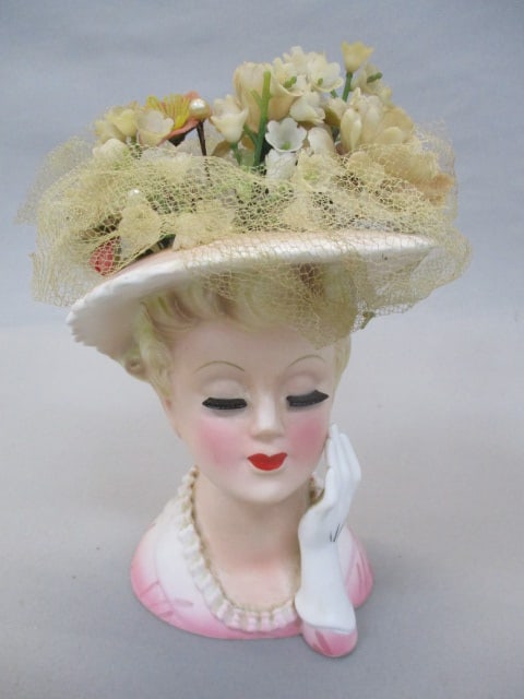 5 1/2" Nippon #4071 Lady Head Vase (1 of 4)
