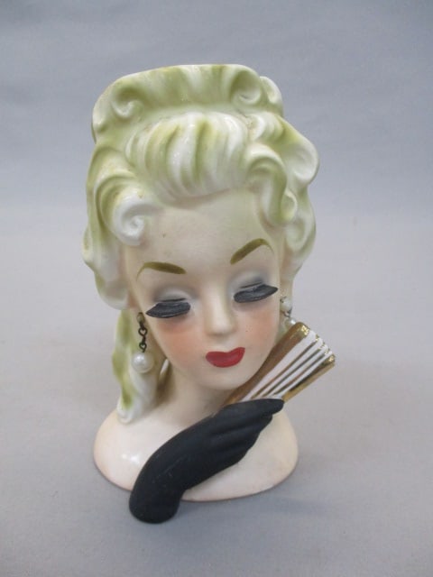 5" Inarco #E1610 Lady Head Vase (1 of 5)