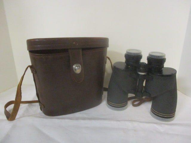 Camolit-Zenith 10x50 Wide Angle Binoculars in Leather Case (1 of 8)