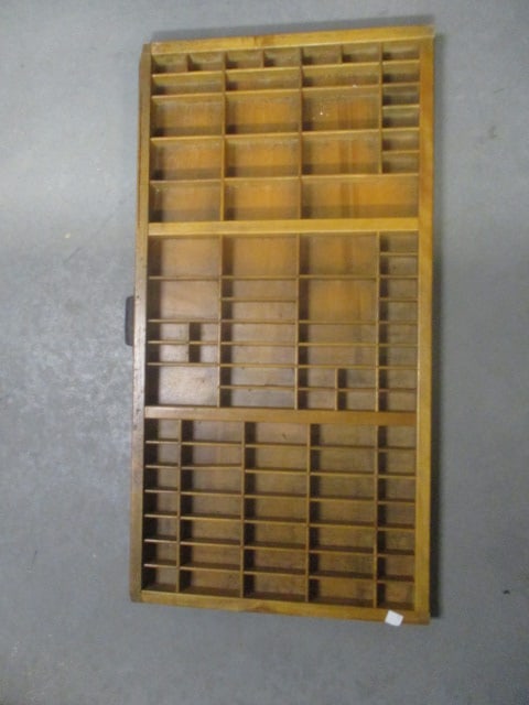 Vintage Hamilton Wooden Printer's Tray (1 of 6)