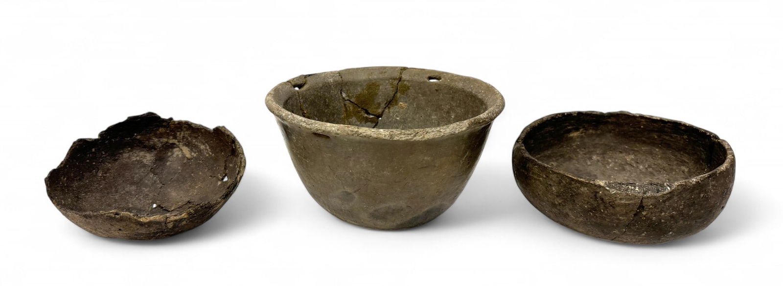 (3) Ancient Native Clay Pottery Vessels (1 of 20)