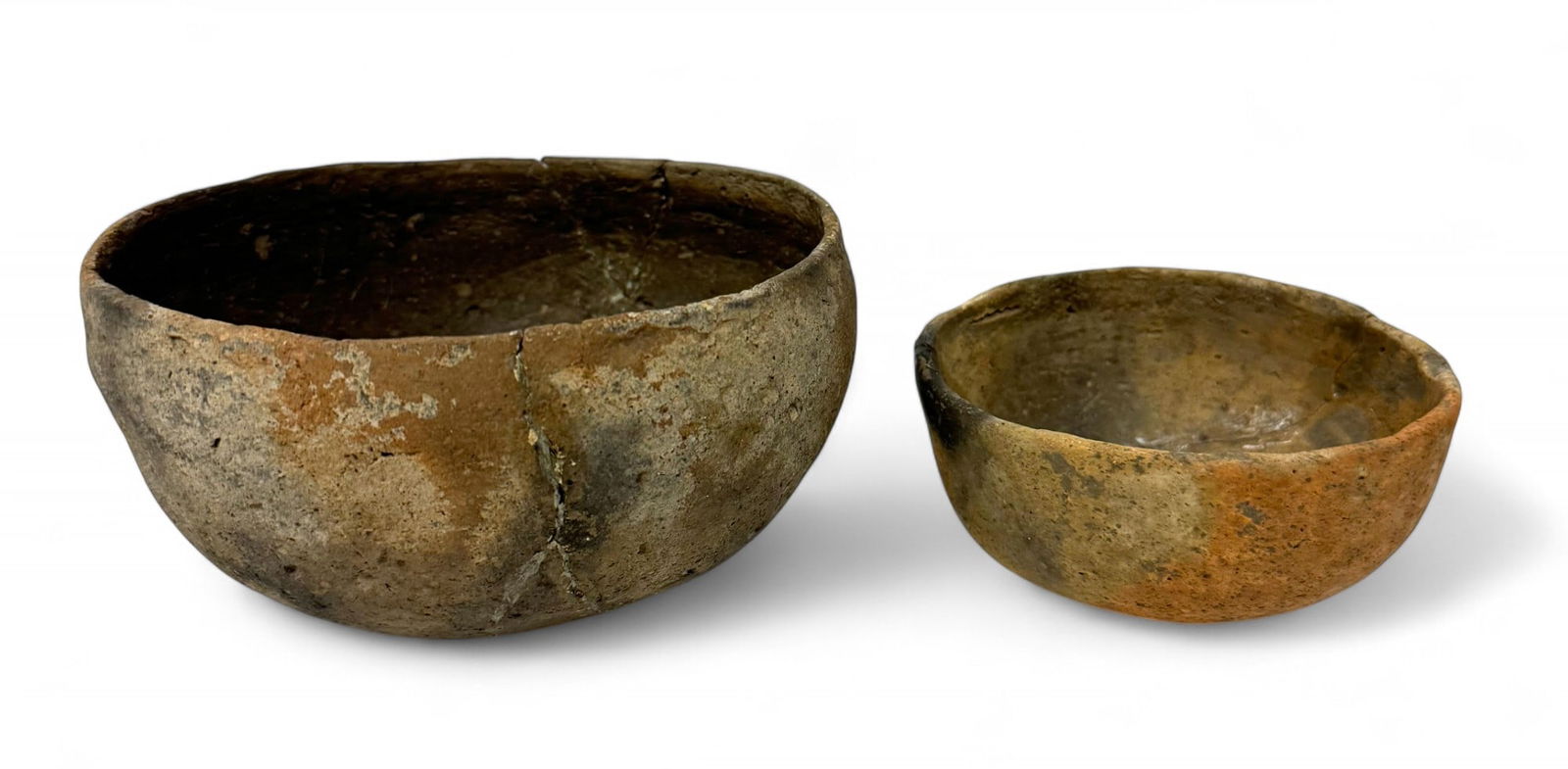 (2) Ancient Native Clay Pottery Vessels from Arkansas & N. Alabama (1 of 19)