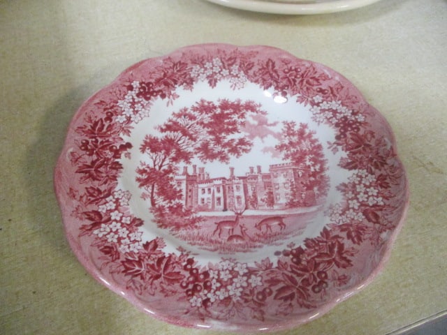 Vintage J & G Meakin Romantic England "Penhurst Place" English Ironstone Plate (1 of 4)