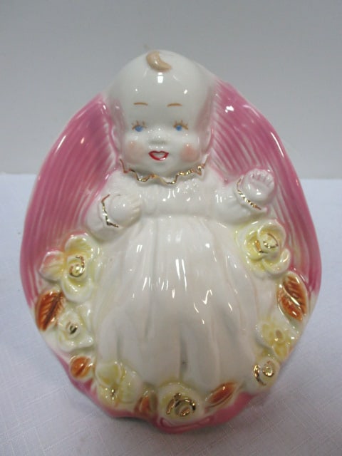 Vintage Pottery  Baby Planter, Possibly Shawnee. (1 of 7)