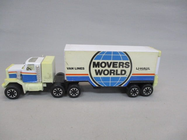Vintage U-Haul World Movers Van Lines Semi Tractor Trailer 12 1/2" (1 of 8)