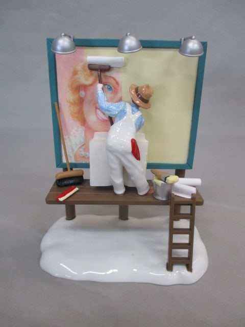 Dept. 56 2003 "Billboard Surprise" Snow Village Piece: 4 1/2" x 6"