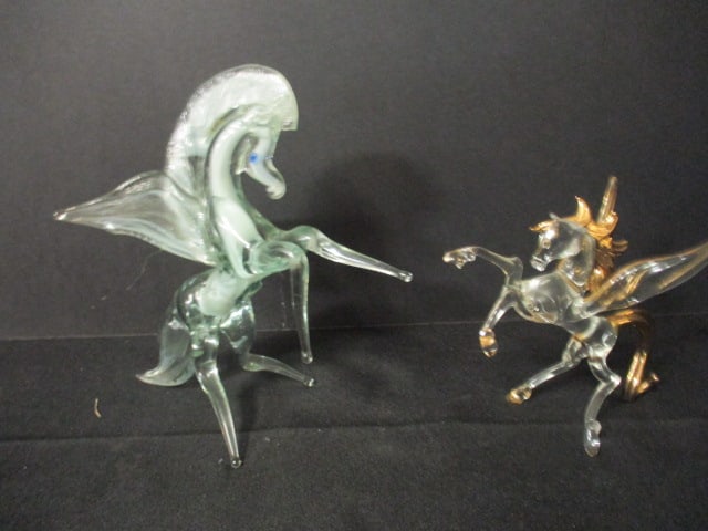 Two Murano? Horse Art Glass Figurines. (1 of 8)