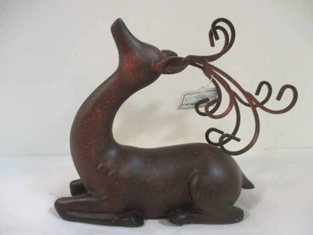 Mercuries Asia Ltd. Stag Deer Sculpture: 7 1/2" x 7"