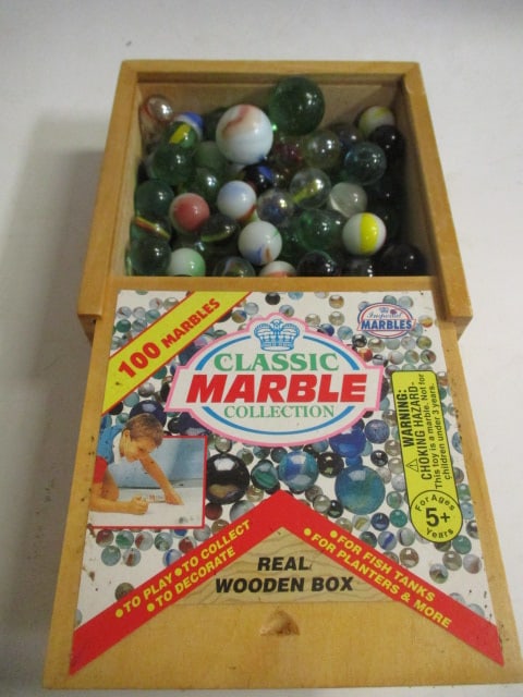 Imperial Marbles Classic Marble Collection in Wood Box: .