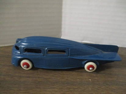 Vintage 1930s Manoil "Zeppelin" Metal Toy Car: 6 1/4"