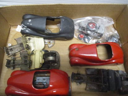 Lot of Vintage Metal Toy Car Parts: see pictures and preview for selection and condition