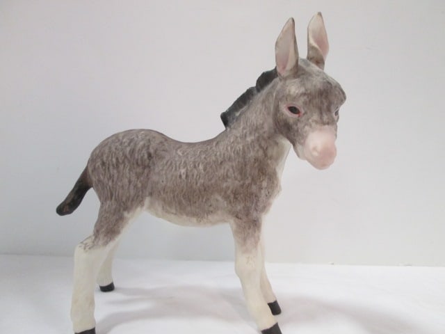 Cybis "Fitzgerald" Donkey Foal Bisque Porcelain Figurine: 7"h, impressed copyright Cybis and Cybis copyright in gold marker on bottom