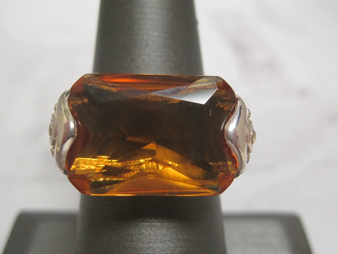 Gold on Sterling Silver Citrine Ring (1 of 4)