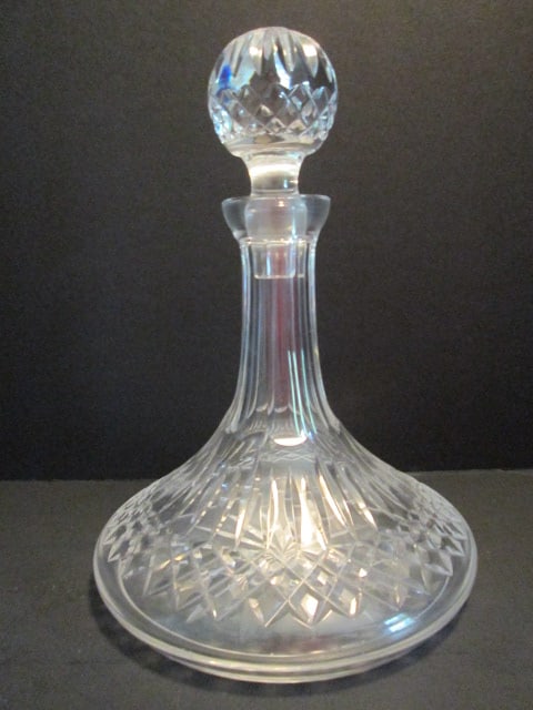 Waterford Crystal Decanter: 10 1/2"h