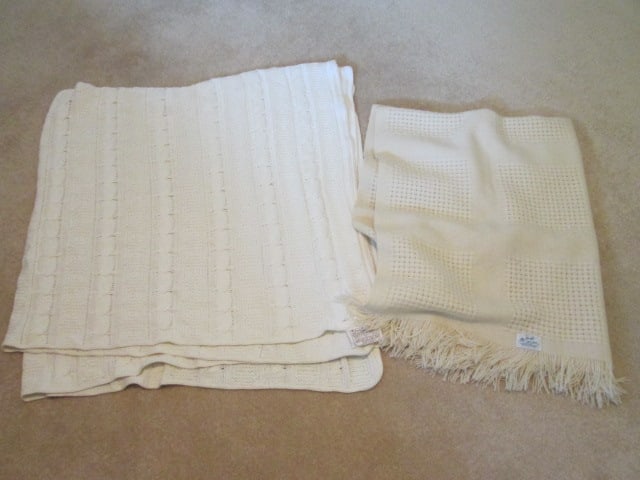 North Bay Product Folk Crafts Guild Lion Crafters Cable Knit Throw and (1 of 5)