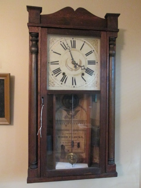 1858 G.W. Bartholomew Charleston, SC "Wood Clock" Weight Driven Regulator Clock (1 of 8)