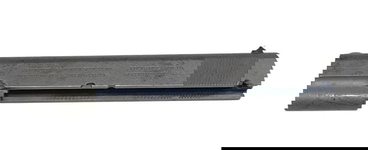 Early WWI Colt Model of the US Army 1911 Slide: Slide is inscribed Patented Apr.20.1987 Sept.9.1902 Dec.19.1905 Feb.14.1911 Aug.19.1913 Colt&#8217;s PT.FA MFG CO HARTFORD CT USA | Has the correct Colt marking where the safety goes | Overall a great