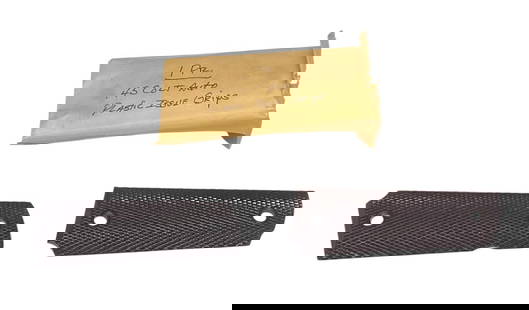 Original WWII Keyes Fibre Co. 1911 A1 Grips: Labeled 10 with K inside of a star, and 25 with a K inside of a star | Excellent Condition 