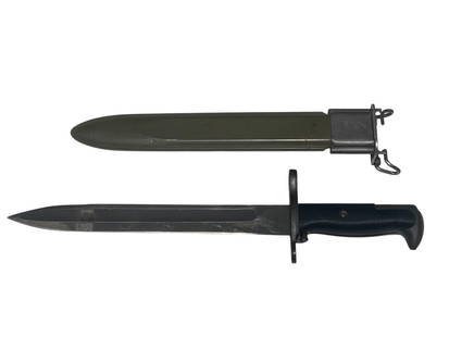 Excellent US Oneida LTD. 1943 M1 Garand Bayonet with Scabbard: MARKED PAL-MOD | 10” blade, 14.5” overall 