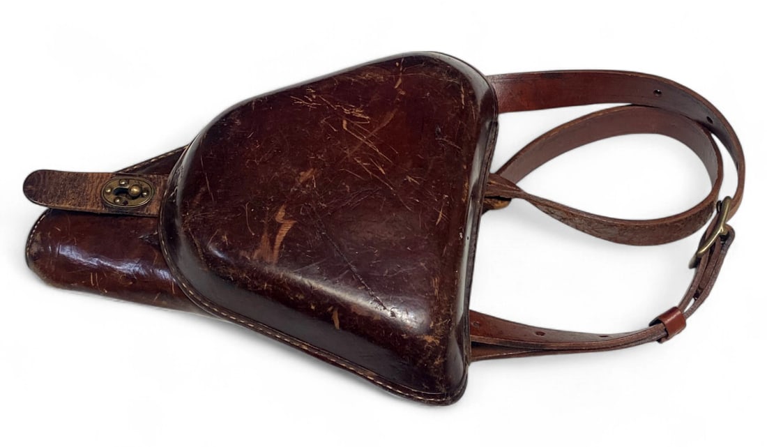 Original WWII Japanese Nambu Holster with Shoulder Strap: Very nice holster rig for your Type 14 Pistol