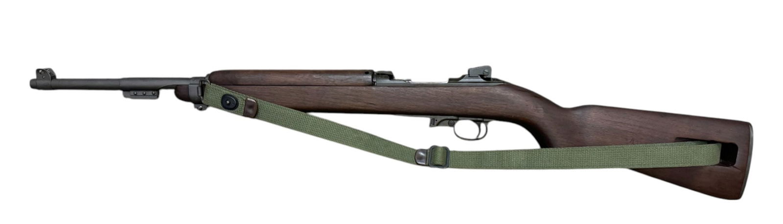 Excellent WWII 1944 Inland M1 Carbine .30 Cal. Semi-Automatic Rifle: S# 5340610 | 18” Inland Div. Barrel dated 7/44 | All Inland Correct | IO marked Low Wood Stock | Very faint P cartouche underside | Comes with USGI Sling and Oil Bottle | Unknown “AI”