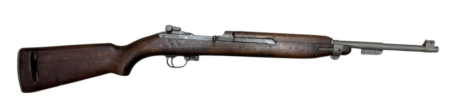 WWII National Postal Meter M1 Carbine .30 Cal. Semi-Automatic Rifle: S#: 1970384 | 18” Barrel | Imported by Blue Sky Arlington, VA | Mostly Inland manufactured parts |||| CONDITION: Good. 95% parkerized finish. Wood stock is good and solid with battle patina and