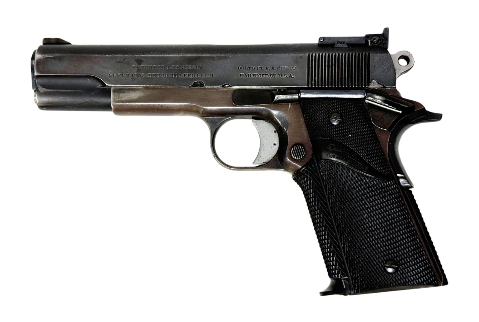 Auto-Ordnance West Hurley / Early 1912 Colt 1911 Slide .45 ACP Semi-Automatic Pistol: S#: E02254 | 5" Barrel | This pistol has an ultra rare early 1912 Colt 1911 Slide with the Rampant horse in a circle at the rear of the slide | Right side is marked “Model of 1911 US Army”