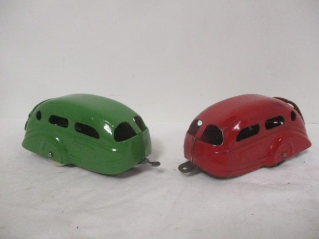 Two Vintage Wyandotte Pressed Steel Toy Travel Trailers (1 of 11)