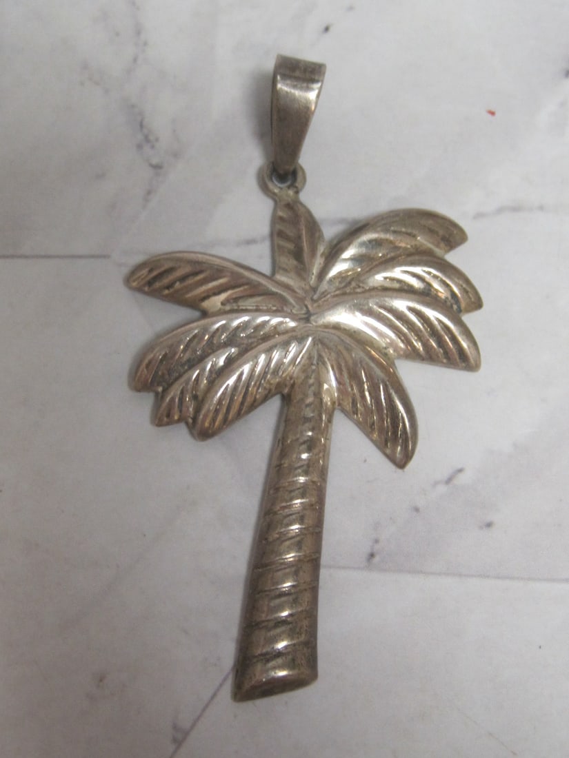 Sterling Silver Palm Tree Pendant (1 of 3)