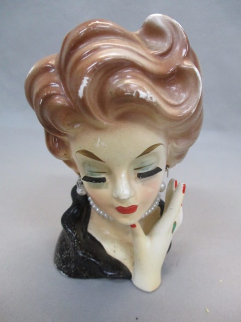 5" Rubens #482 Lady Head Vase (1 of 5)