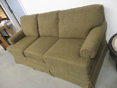 Like New Rolled Arm Upholstered Sleeper Sofa: 84" long, Local Pickup Only