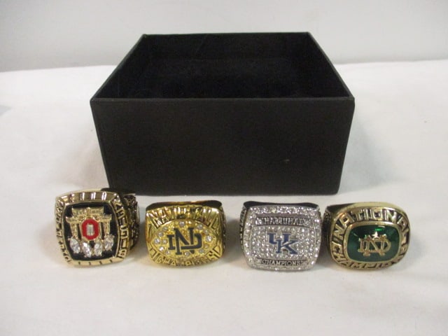 Four Colligate Championship Fan Replica Rings (1 of 6)