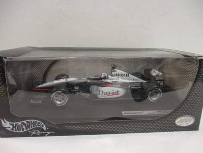 2001 Mattel Hot Wheels "McLaren MP4-16 David Coulthard" Scaled Diecast in Original Box: .