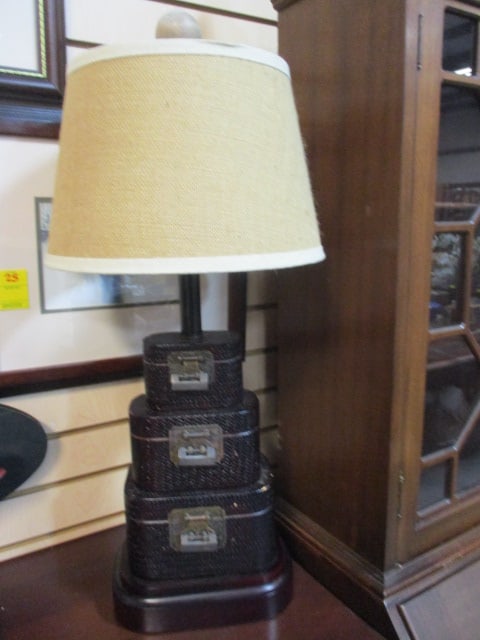 Stacking Woven Trunks Table Lamp with Natural Shade (1 of 6)