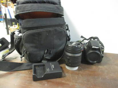 Nikon D3300 Digital Camera with Zoom Lens and Battery Charger in Case: .