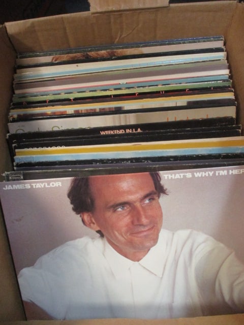 Lot of Vintage Vinyl Record Albums - James Taylor, Carly Simon, etc. (1 of 15)