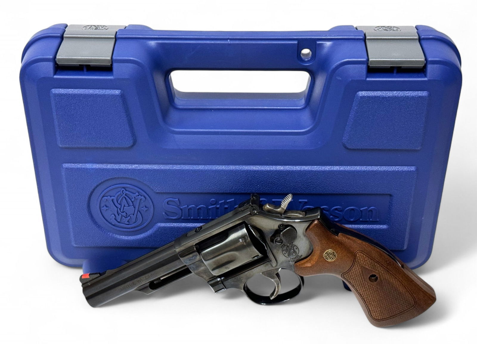 NIB Smith & Wesson Model 19-9 .357 MAGNUM 4" Classic Revolver: S#: DNW6504 | SKU: 12040 | Model 19 4" Classic | 4.25" Barrel | 6-shot SA/DA | Comes in factory hard case with matching label, manual, key and wax paper | Target sights | Wide spur hammer |||| CONDITI